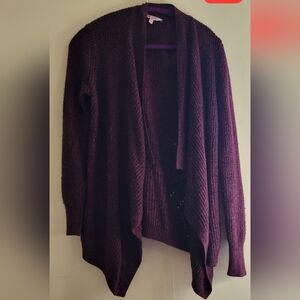 Burgundy and Black light sparkle Cardigan